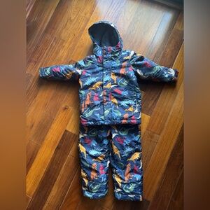 The Children's Place Blue Dinosaur Snowsuit